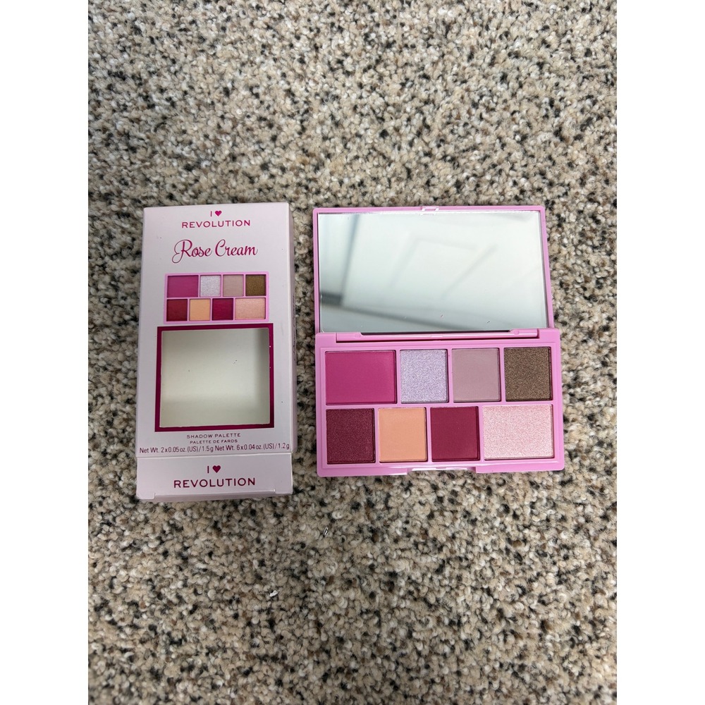I Heart Revolution Eyeshadow Palette Womens OS Rose Cream Chocolate Bar Pink New